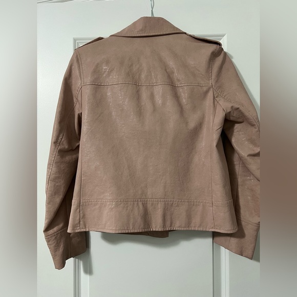 Zara Basic Faux Leather Biker Jacket (S) - Picture 3 of 6